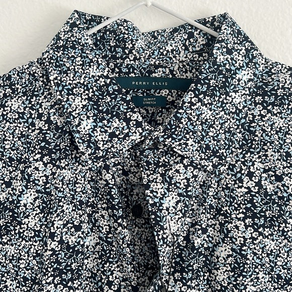 Perry Ellis short sleeve slim fit stretch shirt - Picture 5 of 5